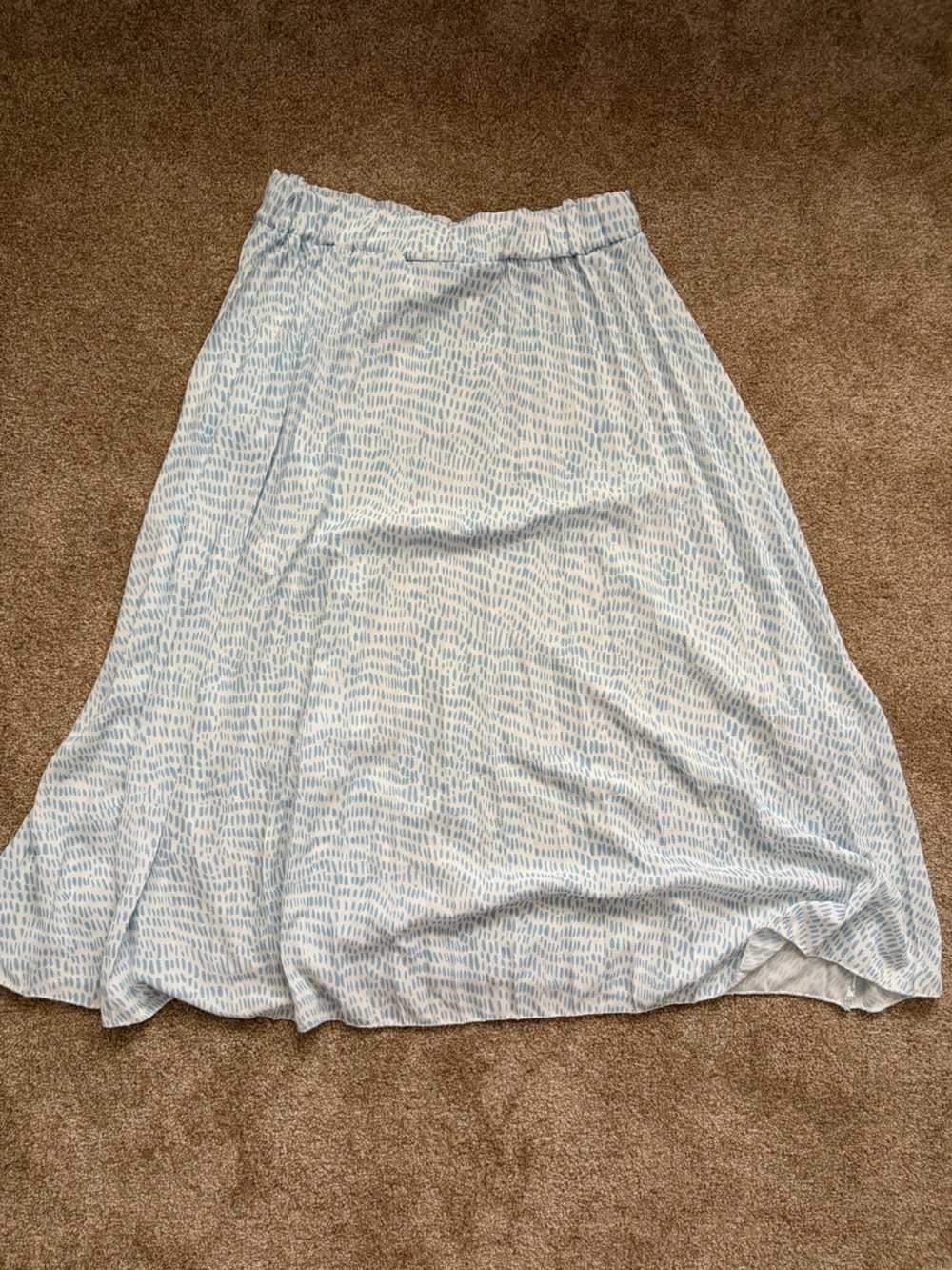Light Blue Patterned Lightweight skirt
